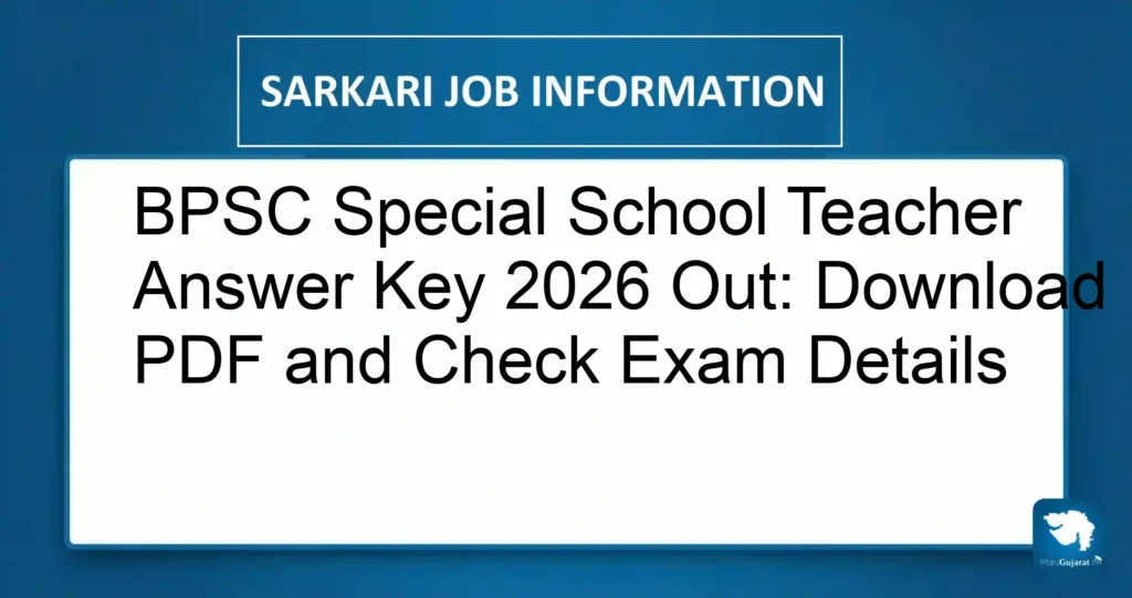 BPSC Special School Teacher Answer Key 2026 Out: Download PDF and Check Exam Details