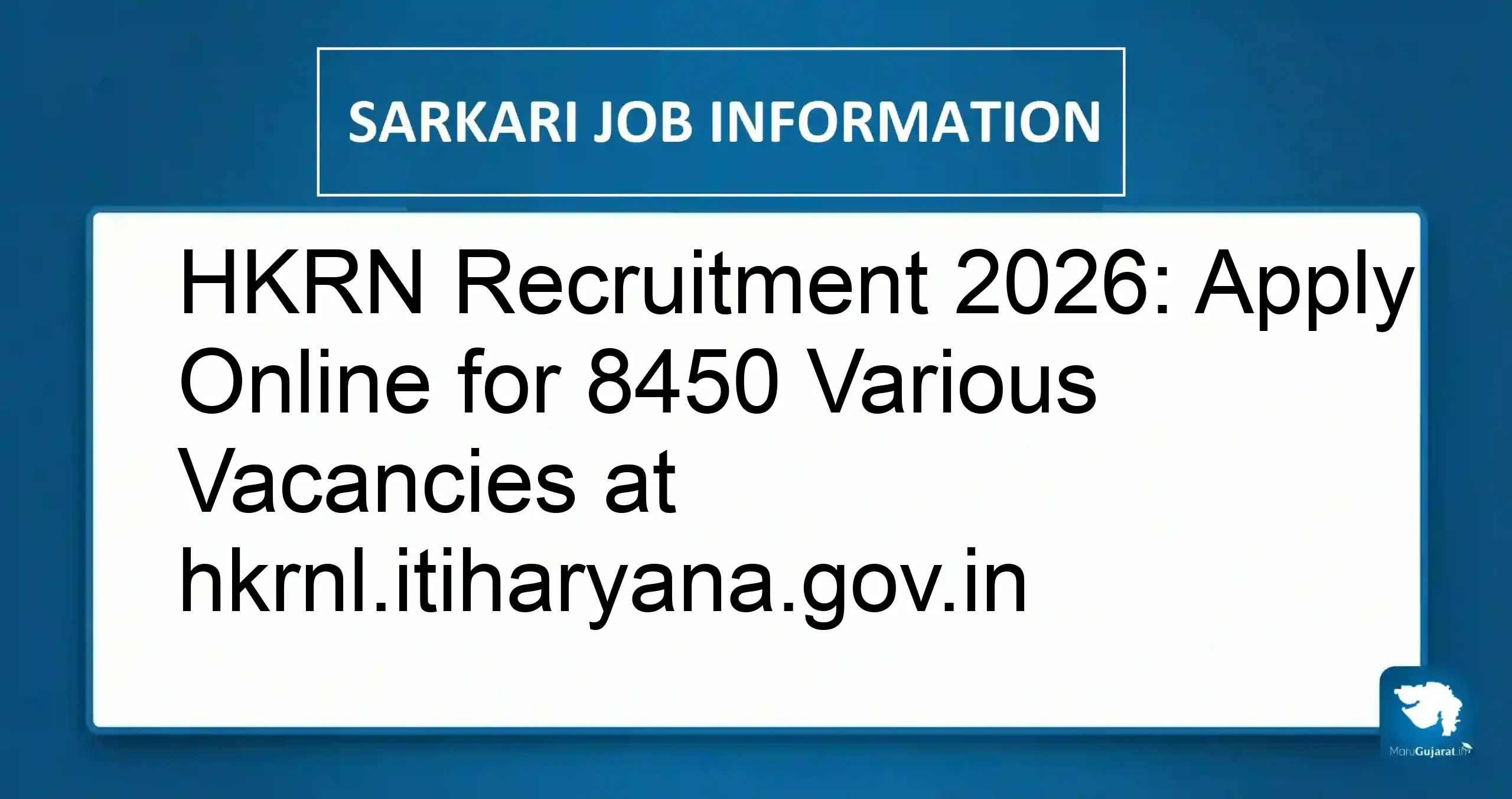 HKRN Recruitment 2026