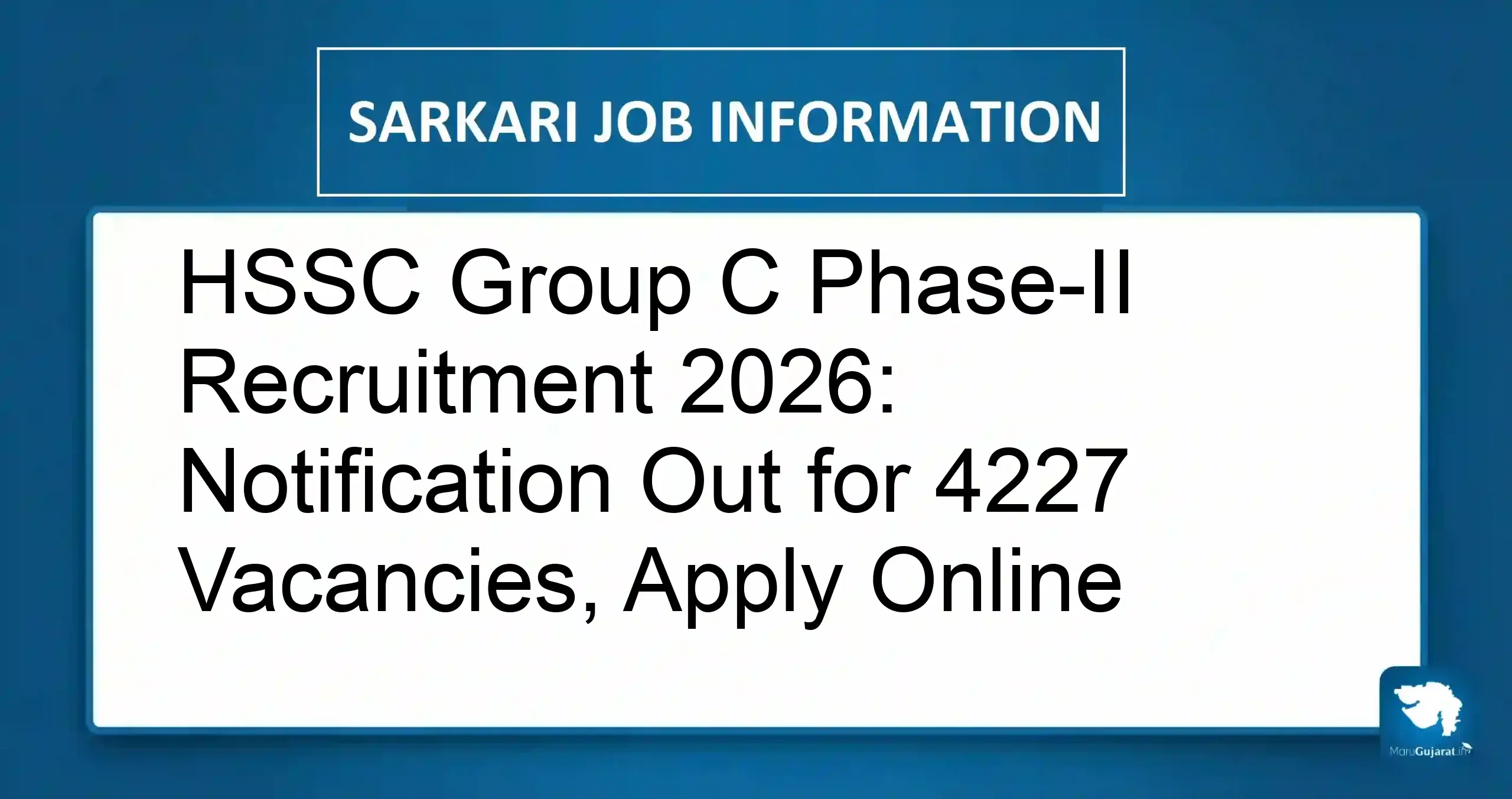 HSSC Group C Recruitment 2026