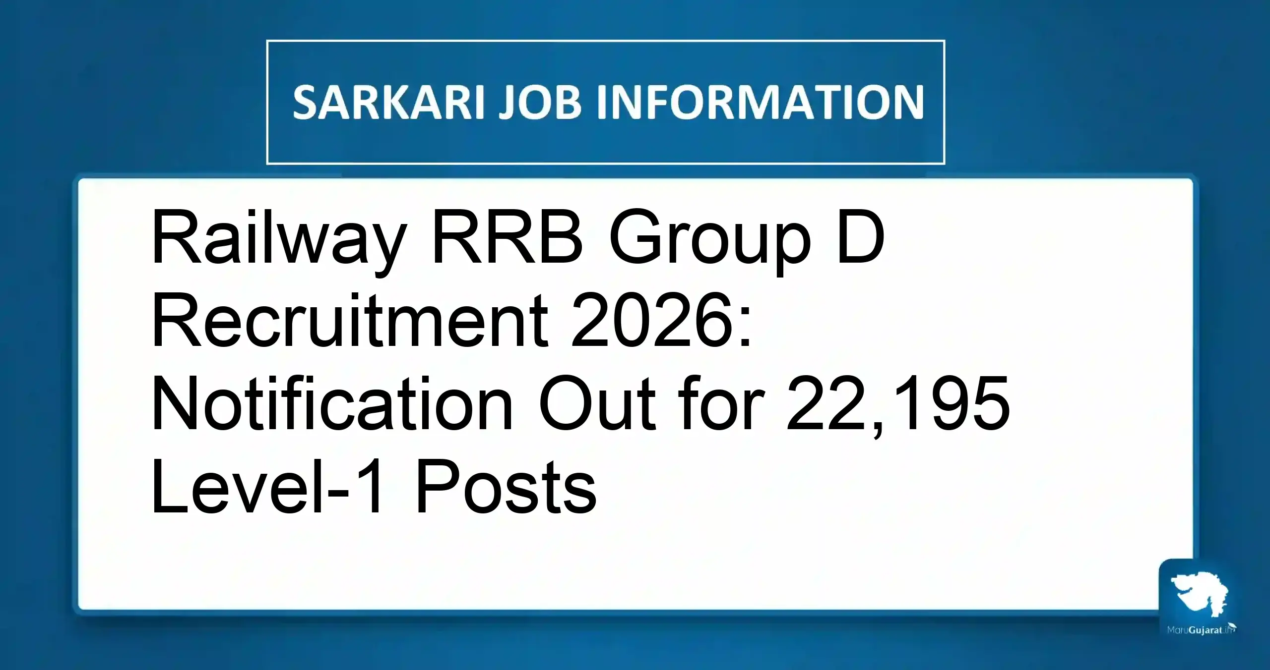 RRB Group D Recruitment 2026