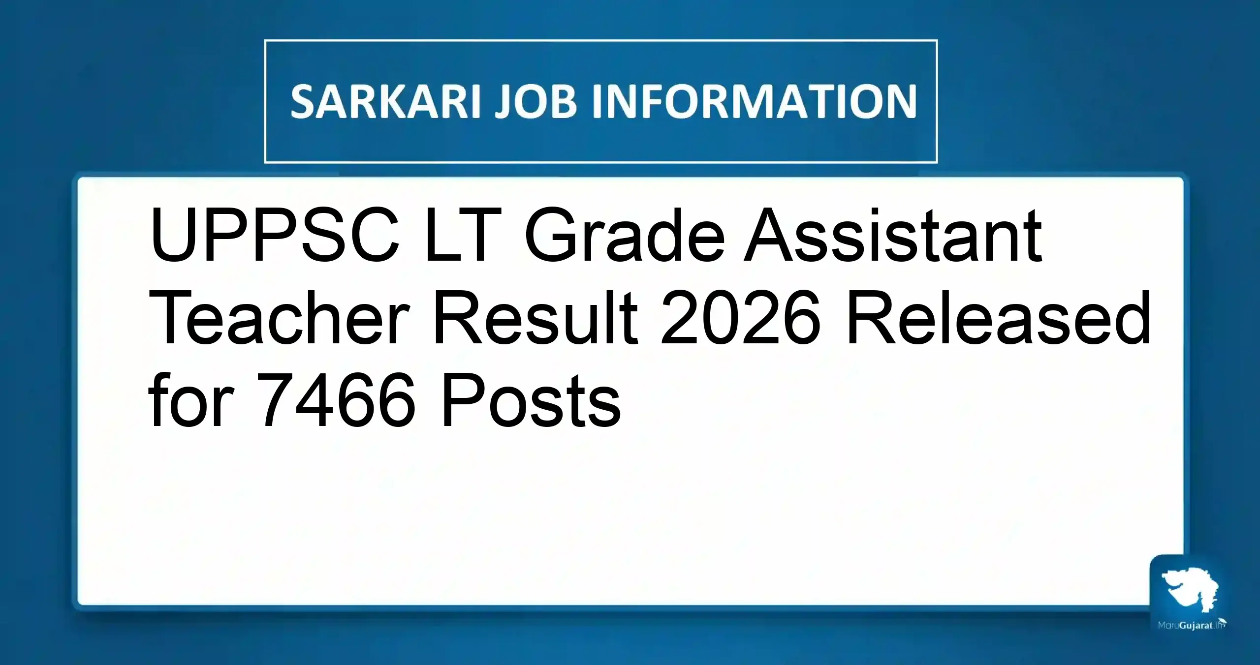 UPPSC LT Grade Teacher Result 2026