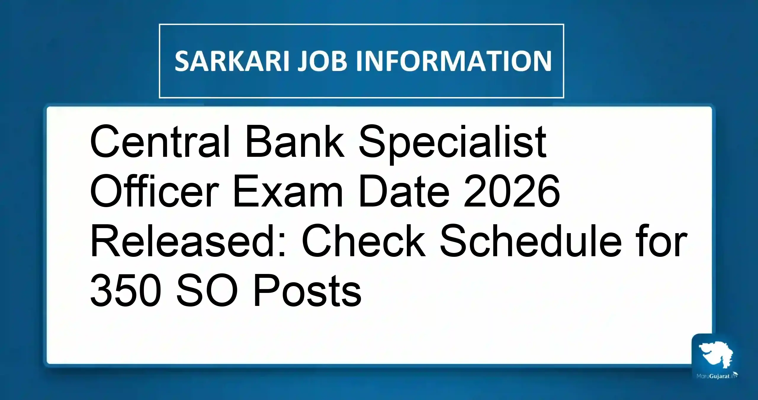 Central Bank Specialist Officer Exam Date 2026