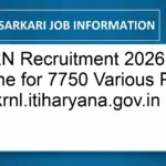 HKRN Recruitment 2026: Apply Online for 7750 Various Posts at hkrnl.itiharyana.gov.in