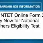 NTA NTET Online Form 2026: Apply Now for National Teachers Eligibility Test