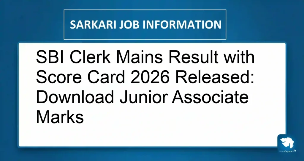SBI Clerk Mains Result with Score Card 2026 Released: Download Junior Associate Marks
