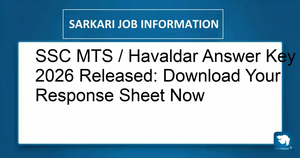 SSC MTS / Havaldar Answer Key 2026 Released: Download Your Response Sheet Now