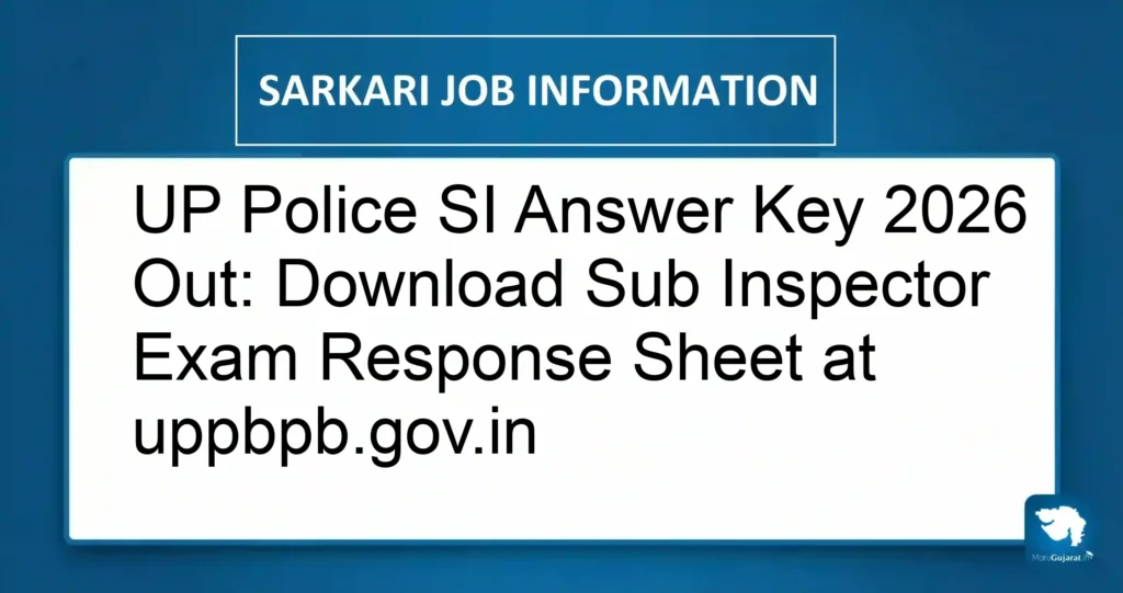 UP Police SI Answer Key 2026 Out: Download Sub Inspector Exam Response Sheet at uppbpb.gov.in